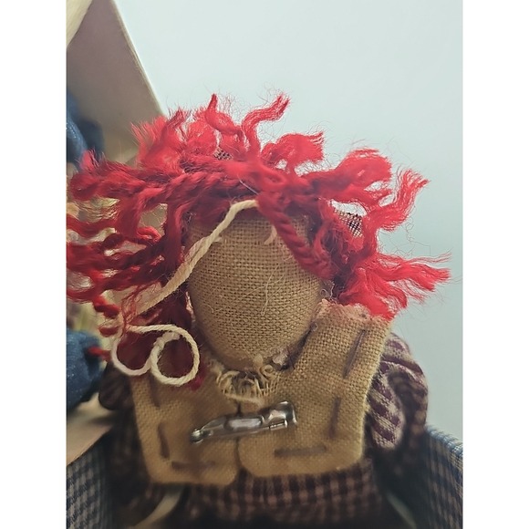 Vintage Raggedy Ann & Andy Dolls Decor With Case - Picture 7 of 14